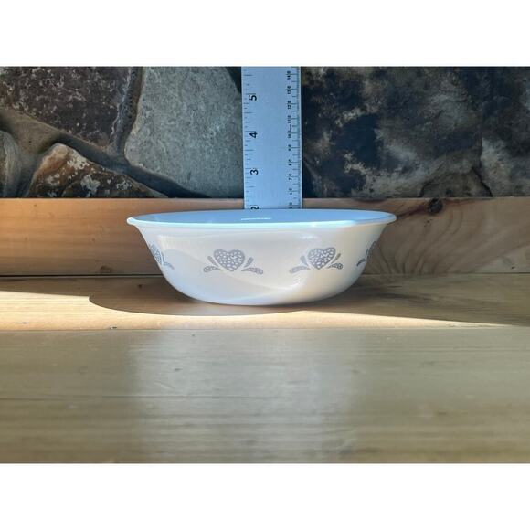 Vintage Set of 3 Corelle Blue Hearts cereal soup bowls. break & chip resistant - Picture 4 of 4